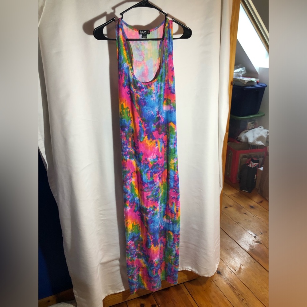 Women’s Multi Colored Maxi Dress, Size Large - Picture 2 of 10